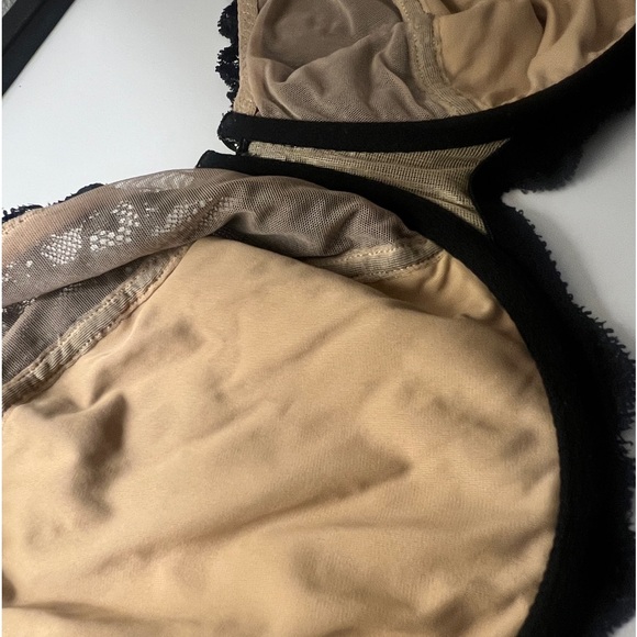 Chantelle Rive Gauche 3-Part Cup Underwire Bra - Black 34 DDDD - Picture 6 of 14